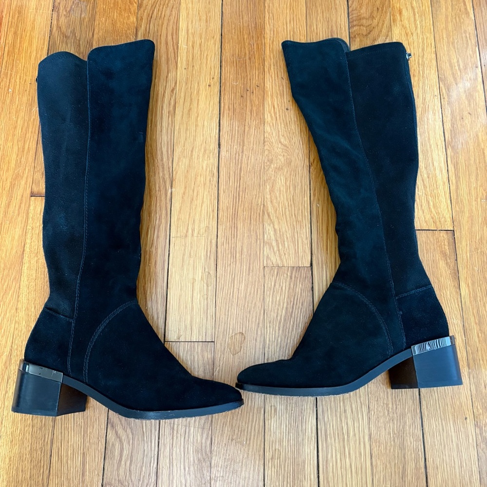 Coach 'Ryder' Black Suede Boots - Picture 3 of 12